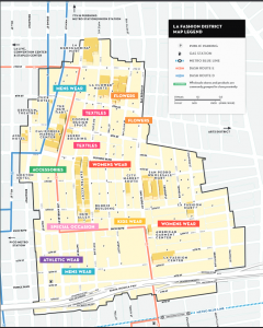 Map of Los Angeles Fashion District
